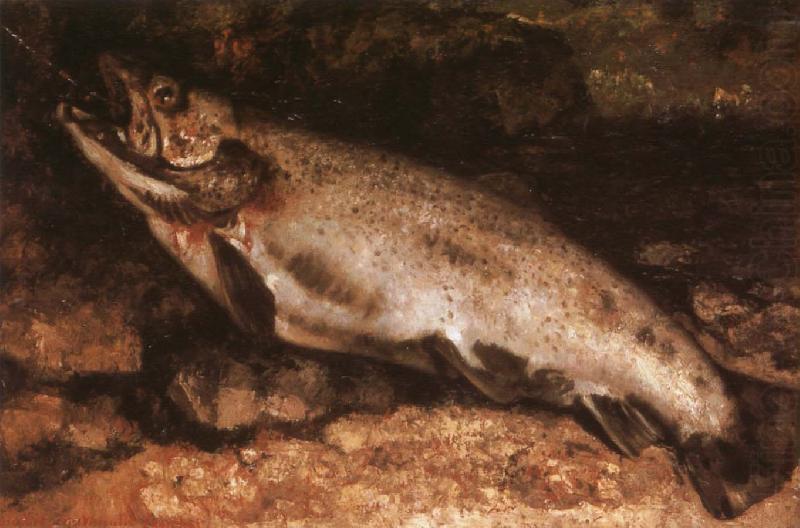 Gustave Courbet Trout oil painting picture